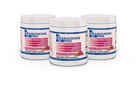 L-arginine Pro, 1 Now L-arginine Supplement - 5,500mg of L-arginine Plus 1,100mg L-Citrulline + Vitamins & Minerals for Cardio Health, Blood Pressure (Raspberry, 3 Jars)