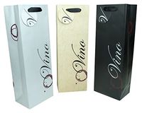 12 Piece Premium Wine Bags, 3 "Vino" Assorted Colors