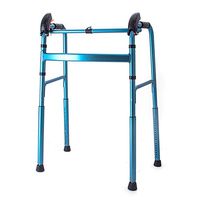 Walker with Height Adjustable and Lightweight Folding, Adult Walker for Stairs and Outdoor for Seniors Wide Supports Up to 220 Lbs Fauay