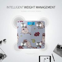LYAOE Bluetooth Body Fat Scale Funny Raccoon Smart Wireless Scale with LCD Display Measuring Body Weight Bmi and Health Digital Scale