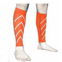 Calf Compression Sleeves for Runners Prevent Shin Splints and Calf Injuries Faster Running (Yellow)