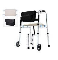 YKFU Durable Walker Rollator Accessory, with 2 Wheels for Replacement Feet Walker,Folding Walkers Organizer Pouch Caddy for Elderly