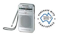 Panasonic RF-P50d Pocket AM/FM Radio Silver RF-P50D