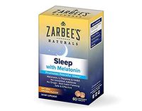 Zarbee's Naturals Sleep Melatonin, Orange Flavor, 60 Chewable Tablets (Pack of 2)
