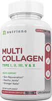 Best Multi Collagen Peptides Protein Pills Type I, II, III, V, X - Hydrolyzed Collagen Capsules for Women and Men for Anti-Aging, Hair, Joints and Bones - 90 Collagen Supplements 1500 mg