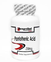 Pantothenic Acid 250mg 100 Capsules ~ Renevitol