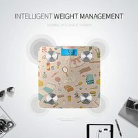 Bluetooth Scale Bmi Cartoon Cute Colorful Living Goods Smart Weight Scale Body Fat Composition Monitor Analyzer with Smartphone App for Body Management-396 Lbs