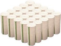 NexSkin Elastic Compression Wrap (6” Wide, 25 Pack) with Hook and Loop Fasteners at Both Ends | Stretch Cotton Athletic Bandage Roll | Support & First Aid for Sports, Medical, and Injury Recovery
