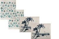 TLP Online SWEDEdishcloths Beach Bundle Set of 2 Ocean Love and 2 Peaceful Beach | ECO Friendly Absorbent Cleaning Cloth | Reusable Cleaning Wipes | Swedish Dish Cloths