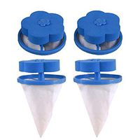 JHFUH Filter Bag, Flower-Shaped Washing Machine Hair Removal Device, Hair Filter, Laundry Ball, Home Floating Lint Hair Catcher Mesh Pouch Washing Machine Laundry Filter Bag (4)