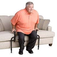 Stander Heavy Duty EZ Stand-N-Go Bariatric, Adjustable Standing Mobility Aid, Chair Assist Grab Bars with Ergonomic Stand Assist Handles, Independent Living Aid