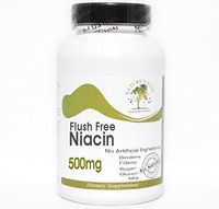 Flush Free Niacin 500mg ~ 90 Capsules - No Additives ~ Naturetition Supplements