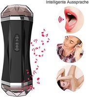 Male Masturbation six Toy Electric Vibrating Masturbator Cup Automatic Aircraft Cup Man Toy Hands Free with USB Rechargable Realistic 3D