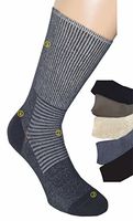 6 Pairs of Diabetic Socks sanitized with Silver-Size L.(43-45) Assorted