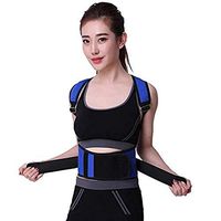 SPLY DTEM Strapless Abdominal Correction Belt Adult Male Student Child Belt Back Belt Position Correction Belt Blue_S (Size : 1)