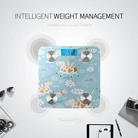 Bluetooth Fat Scale Beautiful Cartoon Painting Butterfly Scale Weight Body Fat Composition Monitor Analyzer with Smartphone App for Body Management-396 Lbs