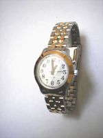 Men's Deluxe Talking Wrist Watch Two Tone for The Blind and Low Vision