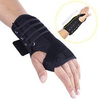 Adjustable Carpal Tunnel Wrist Brace - Compression Night & Wrist Support Wrap - Removable Splint for Left/Right Hand - Immobilization for RSI, Sprains, Tendonitis, Arthritis, Pain Relief - Men/Women