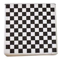 1000 Sheets Burger/Sandwich Wrapping Paper - 12 Inch Food Basket Liners - Black and White Checkered Design
