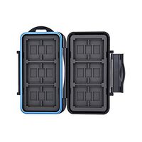 JJC CF Card Case SD Card Case Micro SD Card Case TF Card Case CF Card Holder SD Card Holder Micro SD Card Holder TF Card Holder for 6 CF & 12 SD & 18 Micro SD Card,Water-Resistant and Shockproof