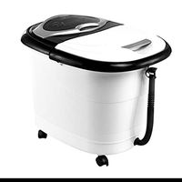 Foot tub Foot Massagers Soaking Basin Health Foot Bath Barrel Electric Massage Footbath Household Heating Constant Temperature Automatic Barrel Massage Tools (Color : White, Size : 494143.5cm)