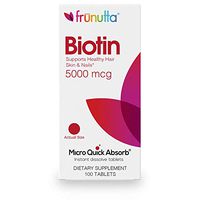 Frunutta Biotin 5000 mcg, Beautiful Hair, Healthy Nails, Under The Tongue Instant Dissolve Tablets, 3 Month Supply, Proudly Made in USA