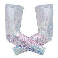 LEVEIS Dandelions Arm Sleeves UV Protection for Men Women Sunblock Protective Gloves Running Golf Cycling Driving Long Arm Cover 1 Pair