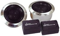 Lanzar Upgraded 1'' Pair Tweeter - Titanium Dome Speaker - Powerful 100 Watt Peak 1.2-25 kHz Frequency Response and 4 Ohm w/Heavy Duty Aluminum Housing and 3 Mounting Option - Optidrive OPTITW