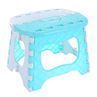 Portable Bathroom Stool Plastic Folding Foot Stool, Cartoon Cat Head Outdoor Fishing Chair Train Small Bench 21.5 16 18.5cm Independent Flow Assist
