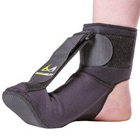BraceAbility Plantar Fasciitis Night Sock | Soft Stretching Boot Splint for Sleeping, Achilles Tendonitis Foot Support Brace & Heel Pain Relief Compression Sleeve (Large)