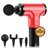 Massage Gun,Muscle Massage Gun for Sore Muscle and Stiffness,Handheld Deep Tissue Massager with 4 Massage Heads (Bright Black)