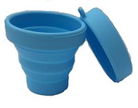 Meeeno Collapsible Silicone Cup for Sterilizing and Storing Menstrual Cup, Reusable and Foldable for Camping Hiking Travel and Outdoors