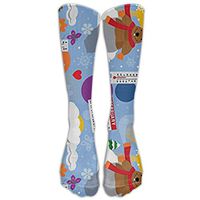 Groundhog Day Knee High Graduated Compression Socks For Women And Men - Best Medical, Nursing, Travel Flight Socks - Running Fitness