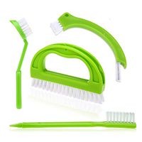 Grout Cleaner Brush - Tile Brush (4 Pack) with Nylon Bristles - Great Use for Deep Cleaning Bathroom, Kitchen and The Rest of The Household,Kitchen Brush