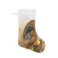 Personalized Christmas Stocking Fantastic Happy Thanksgiving Wallpaper Santa Xmas Tree Decor Socks Gift Kids Fireplace/Restaurant/Hotel/Club/bar