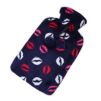 [Blue-2] Big Hot Water Bottle Cute Hot Water Bag Hot Water Bottle with Cover