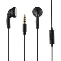 Reiko HS1480-35MMMIC-BK 3.5mm Silicon Earphone with Mic (Black)
