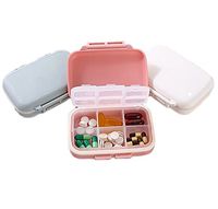 7 Days Pill Organizer BEBEGO Portable Pill Box,3-Times-A-Day, 3 Pack 18 Independent Grids, BPA Free No Chemical Reaction with Drugs, to Meet All Vitamins/Fish Oil Supplements (3 Pack)