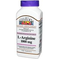 21st Century L-Arginine 1000mg, Maximum Strength 100 tablets