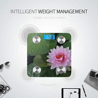 Beautiful Lily Floating On A Blue Water Fat Weight Scale Body Fat Weight Scale Digital Scales Body Tracks 8 Key Compositions Analyzer Sync with Fitness Apps 400 Lbs