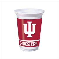 Creative Converting 374924 20 oz Printed Plastic Cups Indiana University 96 Counts