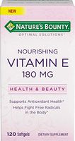 Nature's Bounty, Vitamin E Softgels, 400 LU, 120 Count, Pure dl-Alpha Vitamin E, Antioxidant Support*, Artificial Color and Preservative-Free, Non-GMO Dietary Supplement for Wellness