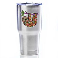 Sloth Sticker Small Laptop Decal by Megan J Designs - Laptop Window Car Vinyl Sticker