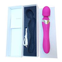 Handheld Massager Wand with 10 Magic Vi-bration Modes, Whisper Quiet, Personal Massager, Silicone Cordless Massager for Neck Shoulder Back Body Massage, Muscle Soreness Relief