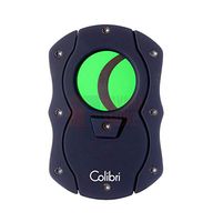 Colibri Cut Metallic Black + Green Cigar Cutter