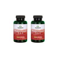 Swanson Multiomega 3-6-9 Flax, Borage & Fish Oils 220 Sgels 2 Pack