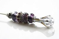 Purple Rhinestone Cigar Stick Cigar Poker Cigar Punch Holder