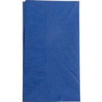 Navy Blue Dinner Napkin, Choice 2-Ply, 15" x 17" - 125/Pack