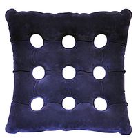 Air Seat Cushion Inflatable for Tailbone Hip Back Pain Lumbar Support Travel Airplane Wheelchair and Day Office Use Ideal for Prolonged Sitting with Pump FDA Approved (Blue)