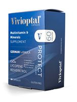 Vivioptal Protect for Men 60 Capsules - Multivitamin & Multimineral Supplement - CoQ10 & Resveratrol